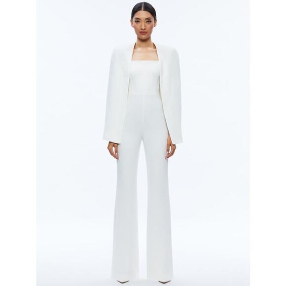 Alice + Olivia Nova Cape Women´s Jumpsuit in White...